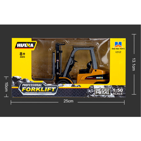 HUINA 1717 1:50 SCALE ALLOY FORKLIFT STATIC