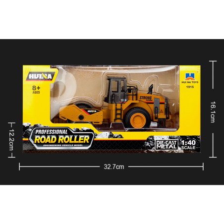 HUINA 1915 1:40 SCALE ALLOY  ROAD ROLLER STATIC