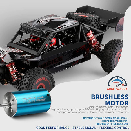 COCHE ELECTRICO RTR 1/12 BUGGY BAJA 4WD 2.4HGZ MOTOR BRUSHLESS  WLTOYS