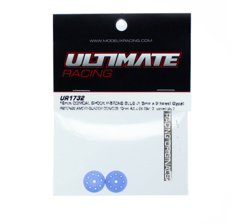 16mm CONICAL SHOCK PISTONS BLUE (8x1.3mm) (2pcs)