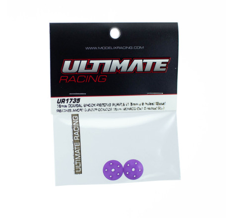 16mm CONICAL SHOCK PISTONS PURPLE (5x1.5mm) (2pcs)