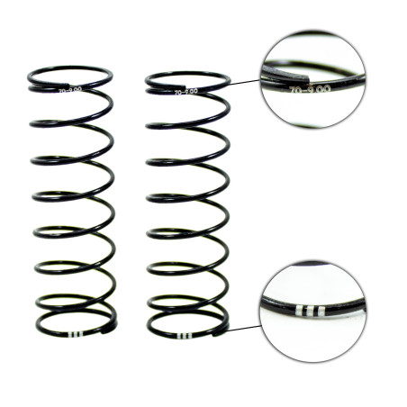 ULTIMATE FRONT SHOCK SPRING 70mm 1.6/9.00T (3 DOTS) (2pcs)