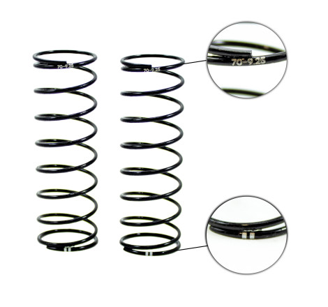 ULTIMATE FRONT SHOCK SPRING 70mm 1.6/9.25T (2 DOTS) (2pcs)