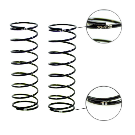 ULTIMATE FRONT SHOCK SPRING 70mm 1.6/9.25T (2 DOTS) (2pcs)