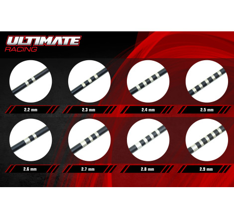 ULTIMATE 2.2mm FRONT ANTI-ROLL BAR FOR MUGEN, ASSOCIATED, XRAY (1pcs)