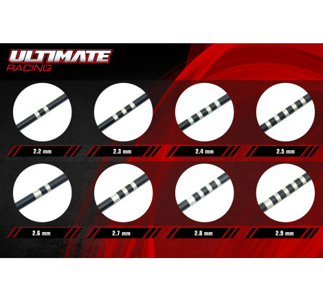 ULTIMATE 2.4mm FRONT ANTI-ROLL BAR FOR MUGEN, ASSOCIATED, XRAY (1pcs)