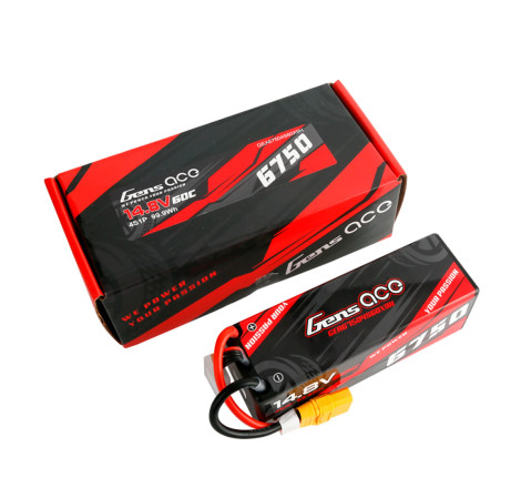 GENS ACE 8200 mAh 14.8V 60C 4S1P HC WITH XT90-GEA67504S60X9H